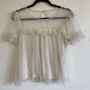 White lace blouse